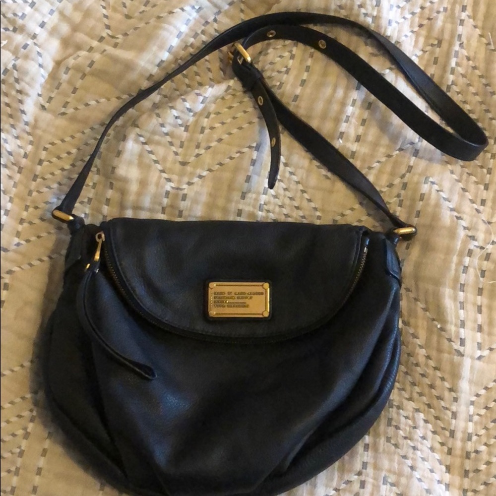 Marc by Marc Jacobs black leather crossbody purse